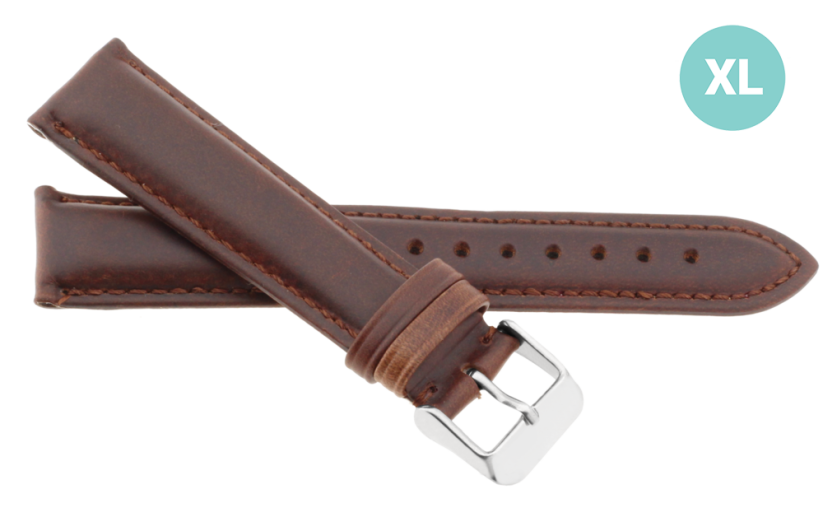 Prodloužený kožený řemínek na hodinky R35002/20XL (20 mm)