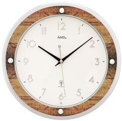Designové nástěnné hodiny 5565 AMS řízené rádiovým signálem 31cm