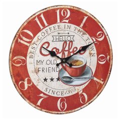 TFA 60.3045.12 - analogové nástěnné hodiny VINTAGE - Coffee