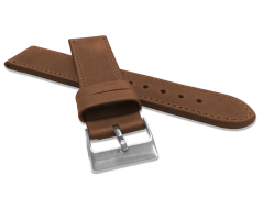 Hnedý prešitý remienok LAVVU SPORT z luxusnej kože Top Grain - 22 LSAUE22