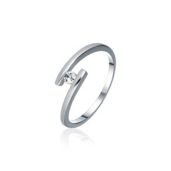 Stříbrný prsten JVD SVLR1026XH2BI64
