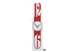 Dizajnové hodiny 10-026 CalleaDesign Thin 58cm (viac farebných verzií) Farba vínová červená-65 - RAL3003
