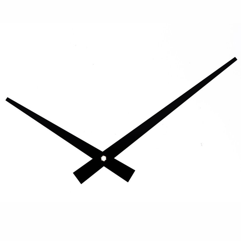 Kovové hodinové ručičky B26 (137 mm, 92 mm) - černé - Ručičky hodinové B26 pár černé
