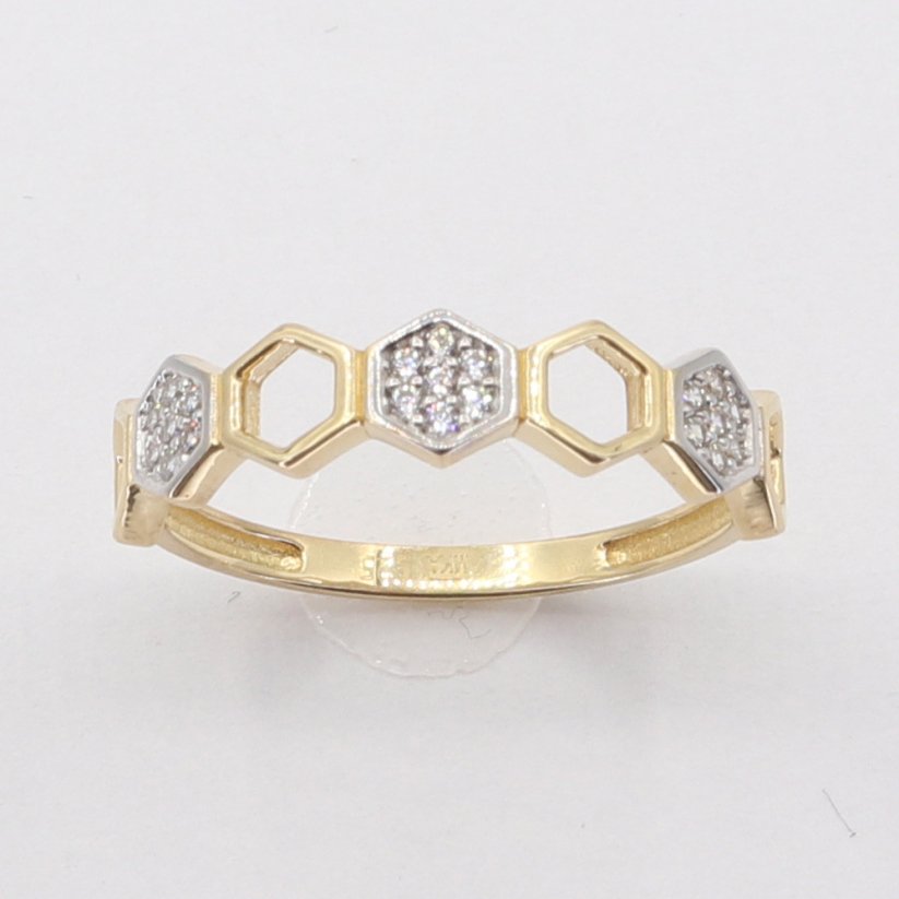 Zlatý prsten AZR2677, vel. 56, 1.6 g