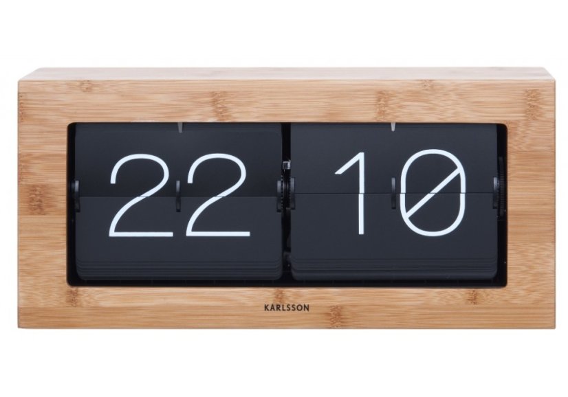 Dizajnové nástenné/Stolné preklápacie hodiny 5642WD Karlsson 37cm