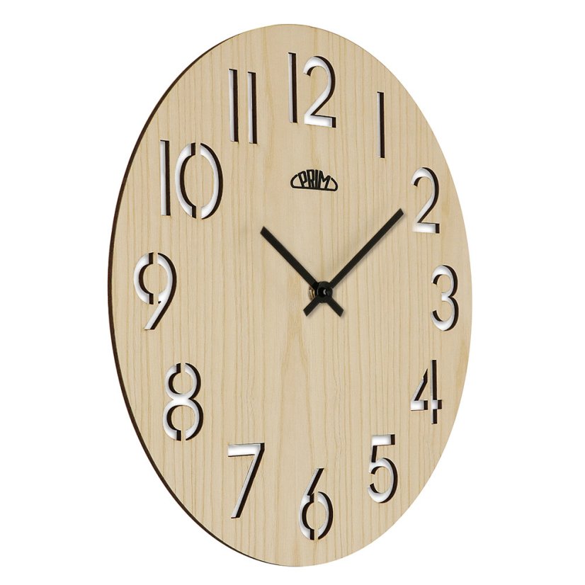 Nástenné hodiny s tichým chodom PRIM Authentic Veneer - A - E07P.4242.53