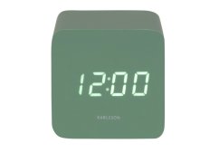 Dizajnové LED hodiny s budíkom 5982GR Karlsson 7cm
