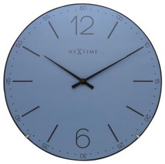 Designové nástěnné hodiny 3159bl Nextime Index Dome 35cm