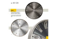 Designové nástěnné hodiny L00885G Lowell 40cm