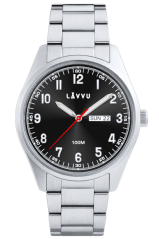 LAVVU Oceľové pánske hodinky FOSEN Dark Grey