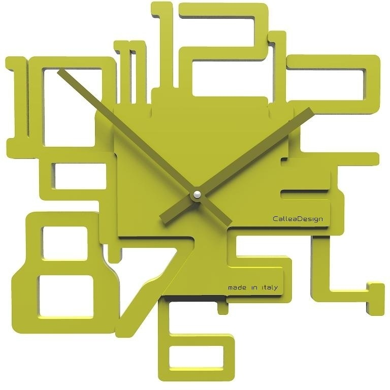 Dizajnové hodiny 10-003 CalleaDesign Kron 32cm (viac farebných verzií) Farba caffe latte-14 - RAL1019