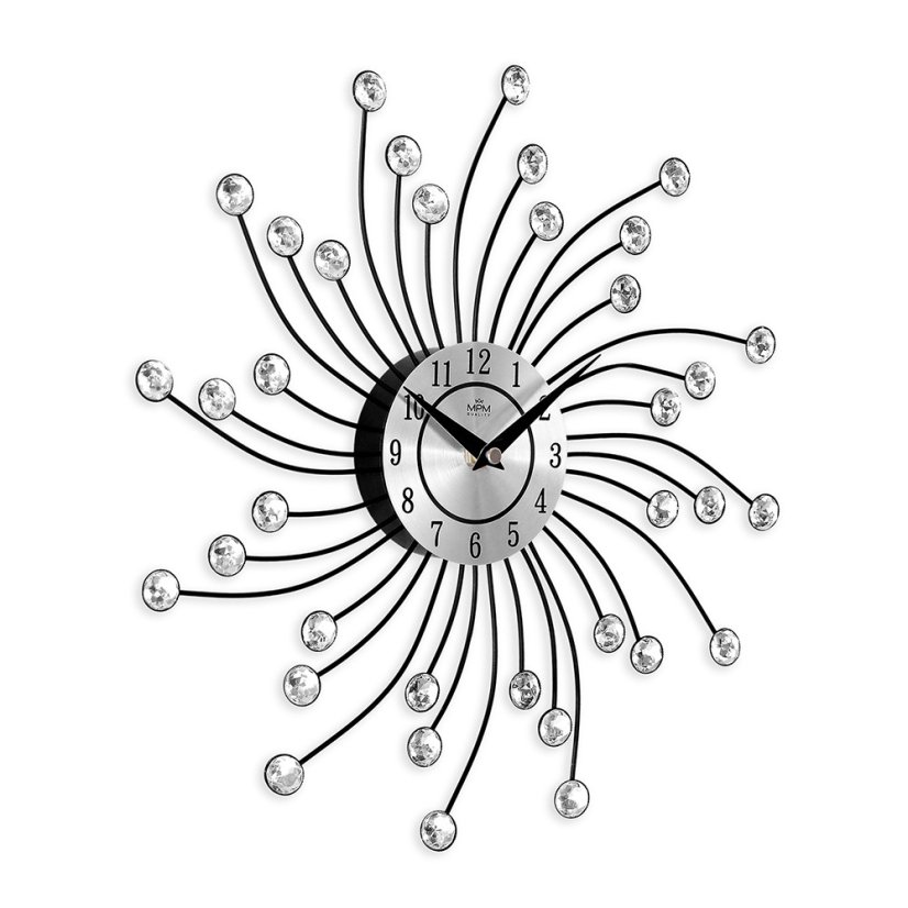 Designové paprskové nástěnné hodiny s tichým chodem MPM Sophia - E04.4495.70