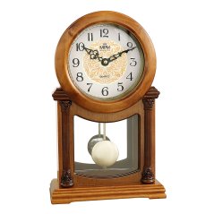 Stolné drevené hodiny s kyvadlom MPM E08.4192.50