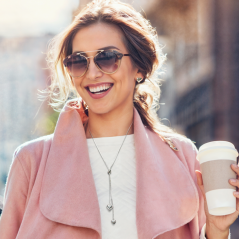 MINET Strieborný náhrdelník so srdiečkom a sťahovacím zapínaním