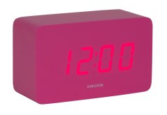 Dizajnové LED hodiny s budíkom 5983BP Karlsson 10cm