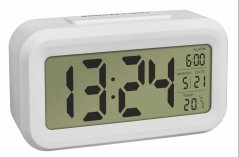 TFA 60.2018.02 - Digitální budík s možností podsvícení  LUMIO - barva bílá