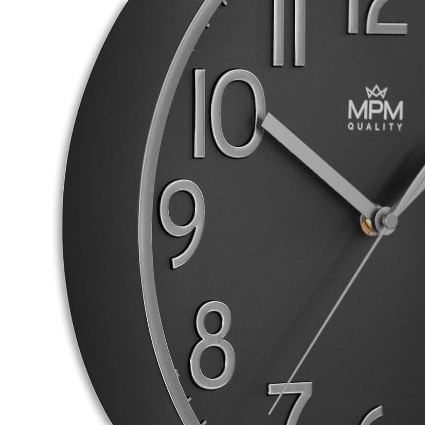 Nástenné hodiny s tichým chodom MPM Naxer - A - E01.4505.90