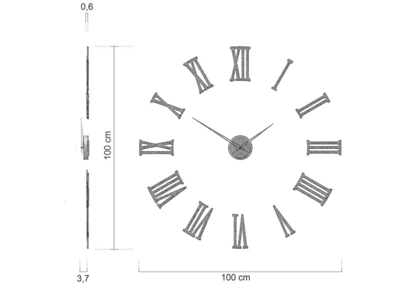 Dizajnové hodiny 10-334-3 CalleaDesign 100cm