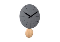 Dizajnové kyvadlové hodiny 5967GY Karlsson 41cm