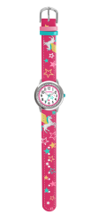 CLOCKODILE Růžové dívčí dětské hodinky JEDNOROŽEC