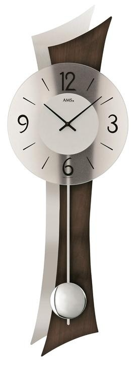 Kyvadlové nástenné hodiny 7425/1 AMS 70cm