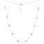 MINET Pozlátený strieborný náhrdelník kvapky