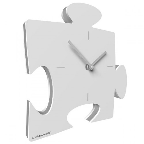 Dizajnové hodiny 55-10-1 CalleaDesign Puzzle clock 23cm (viac farebných variantov) Farba terracotta(tehlová)-24 Dyha čierny orech - 85