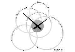 Dizajnové hodiny 10-215 CalleaDesign Black Hole 59cm (viac farebných variantov) Farba biela-1 - RAL9003