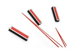 Dizajnové nalepovacie hodiny Future Time FT9600RD Modular red 60cm