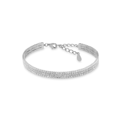 Strieborný náramok JVD SVLB0591XE9BI18 (18cm)