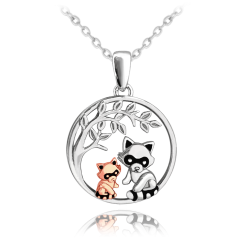 MINET Rose gold stříbrný náhrdelník MÝVAL