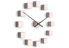 Dizajnové nástenné nalepovacie hodiny Future Time FT3000PI Cubic pink