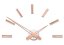 Dizajnové nalepovacie hodiny Future Time FT9600CO Modular copper 60cm