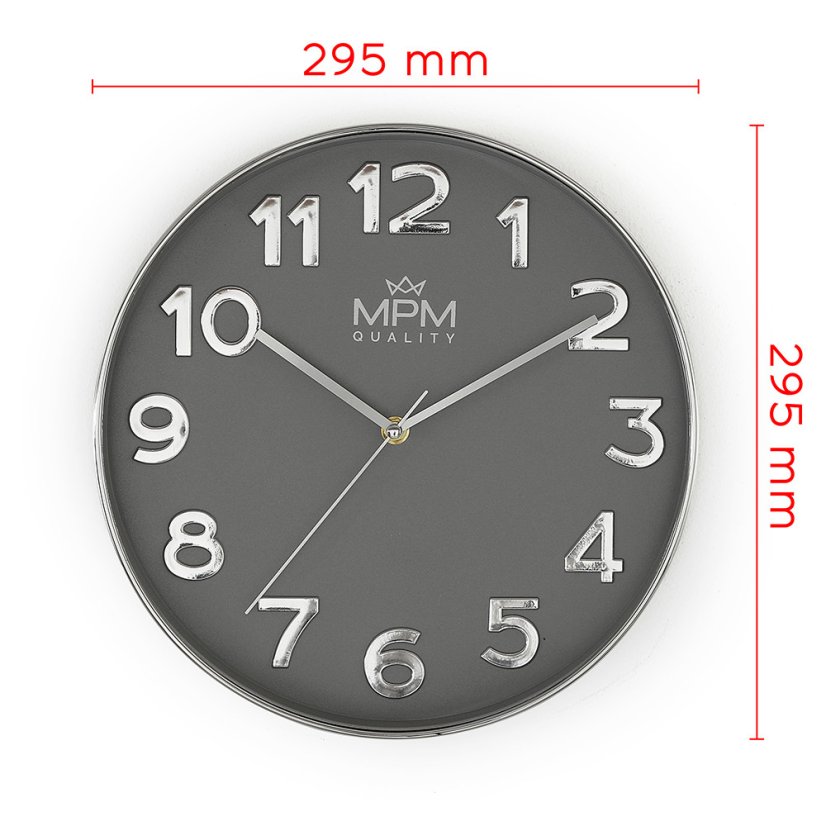 Hodiny s tichýň chodom MPM E01.4164.92