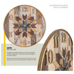 Designové nástěnné hodiny 21575 Lowell 60cm