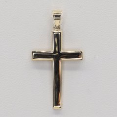 Zlatý prívesok krížik 2730MAR (585/1000) 0.9 g
