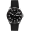 LAVVU Ocelové pánské hodinky BERGEN Black / Top Grain Leather se svítícími čísly