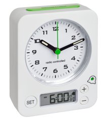 TFA 60.1511.02.04 Analógový budík s rádiovo riadeným časom COMBO