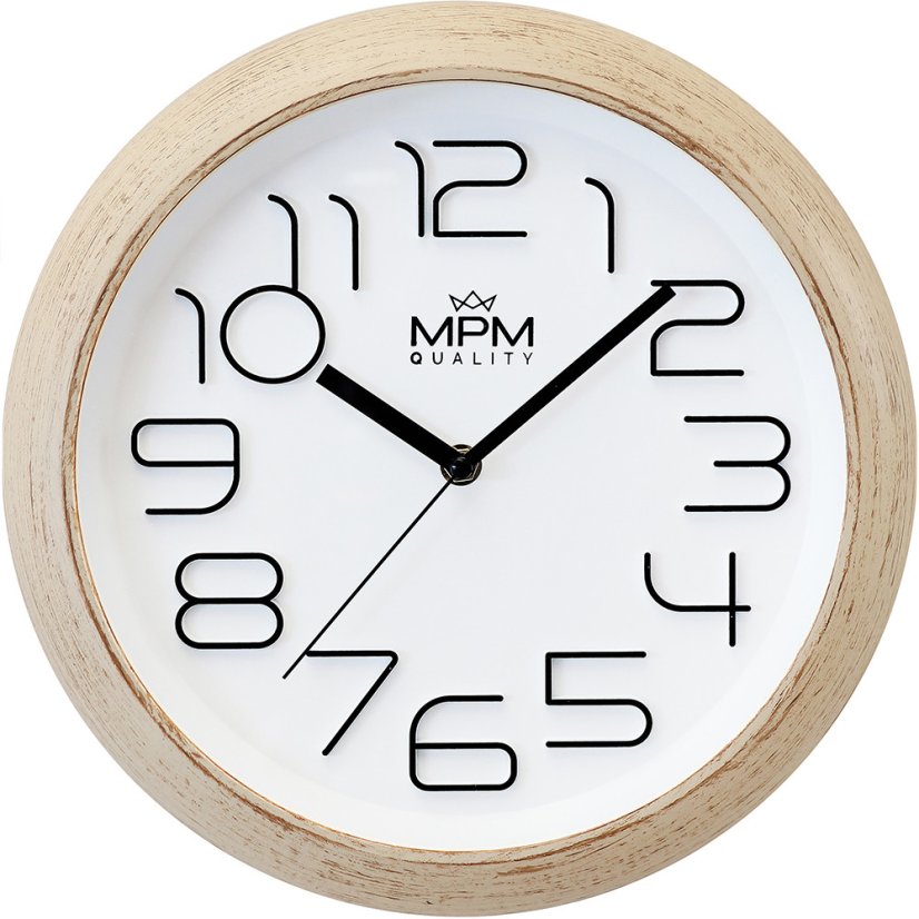 Nástenné hodiny s tichým chodom MPM Morara - E01.4453.5100
