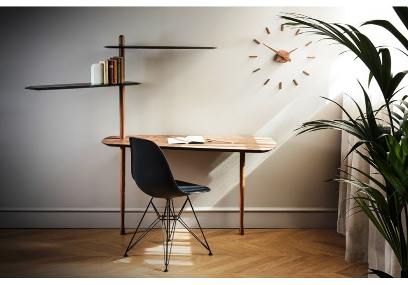 Designové nástěnné hodiny Nomon Sunset Wood 50cm