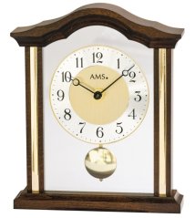 Luxusní dřevěné stolní hodiny 1174/1 AMS 23cm