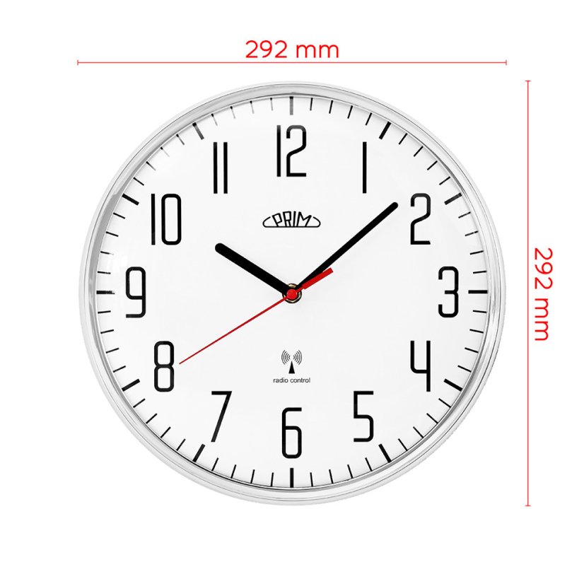 Nástenné rádiom riadené hodiny PRIM Radio Mavis - E01P.4452.7100