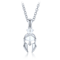 LAVVU Pánsky strieborný náhrdelník spartan helma