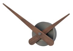 Dizajnové nástenné hodiny Nomon Axioma Graphite Walnut small 37cm