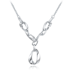 MINET Elegantní stříbrný náhrdelník