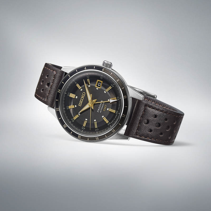 Seiko SSK013J1 Presage 'Fume' Styl 60. Road Trip GMT