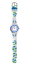 Strieborné trblietavé dievčenské hodinky s modrými vílami CLOCKODILE FAIRIES CWG5083