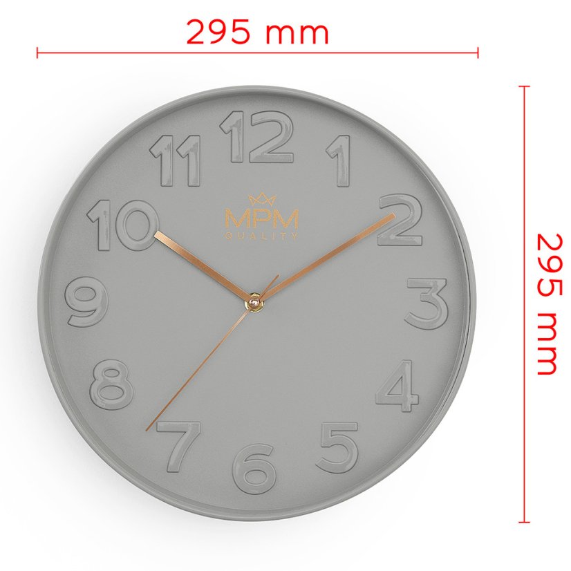 Hodiny s tichýň chodom MPM E01.4155.92