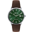 LAVVU Zelené pánske hodinky so zafírovým sklom Copenhagen Titanium Green