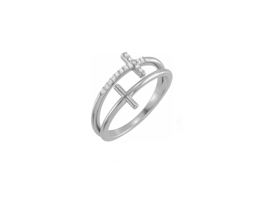 Stříbrný prsten JVD SVLR0631XH2BI54